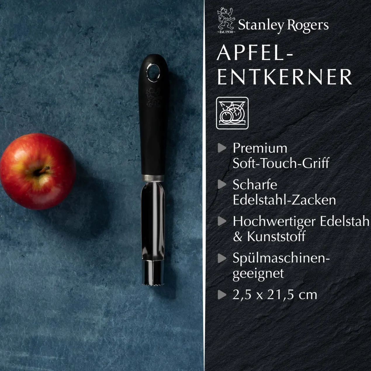 Apfelentkerner Pride, 21cm, Edelstahl