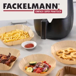 Backpapier für Heißluftfritteuse rund, 16cm, 50 Stk.