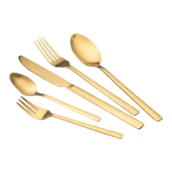 Besteck-Set Gold, 20-teilig