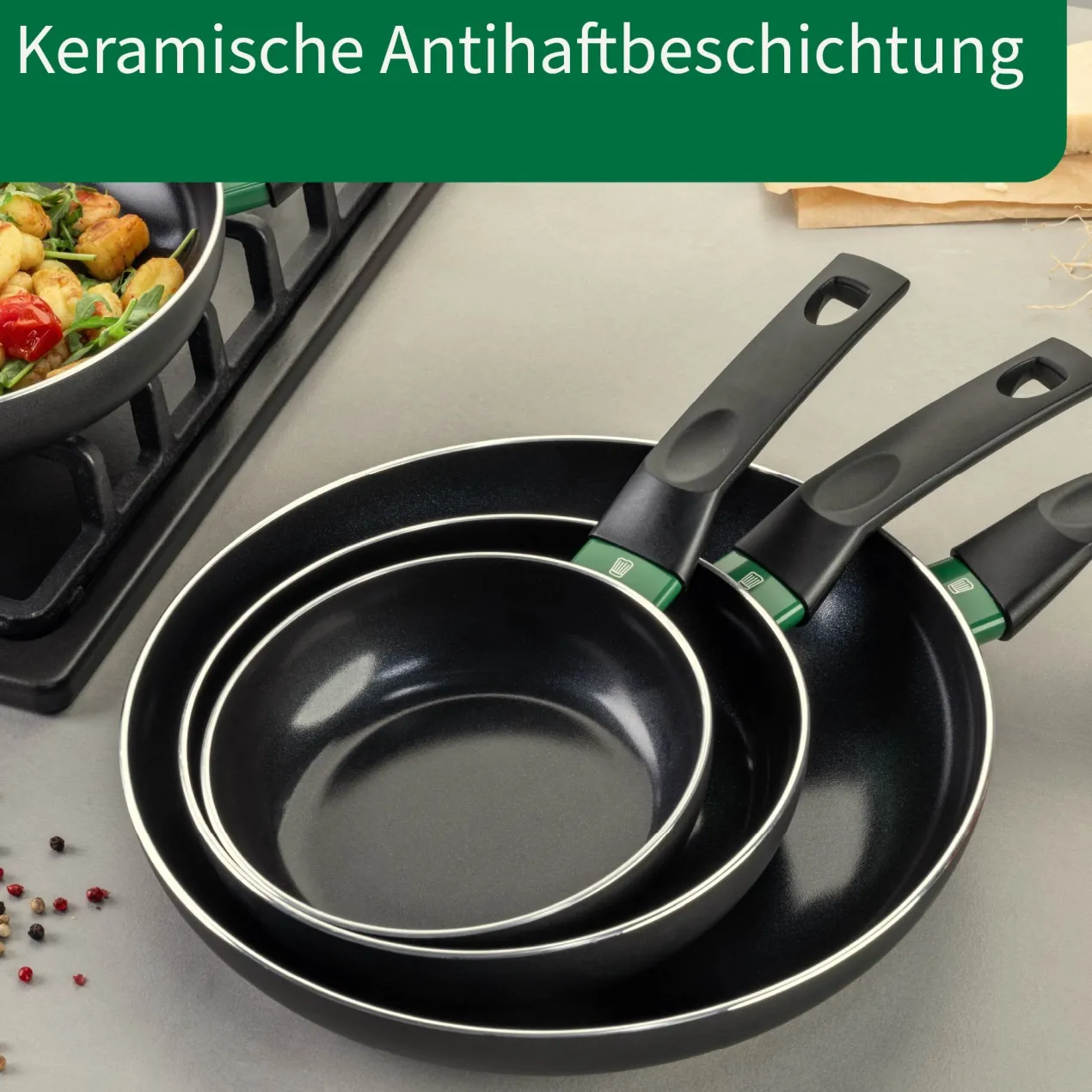 Bratpfanne Bielefeld, Keramik, antihaft, Ø28cm