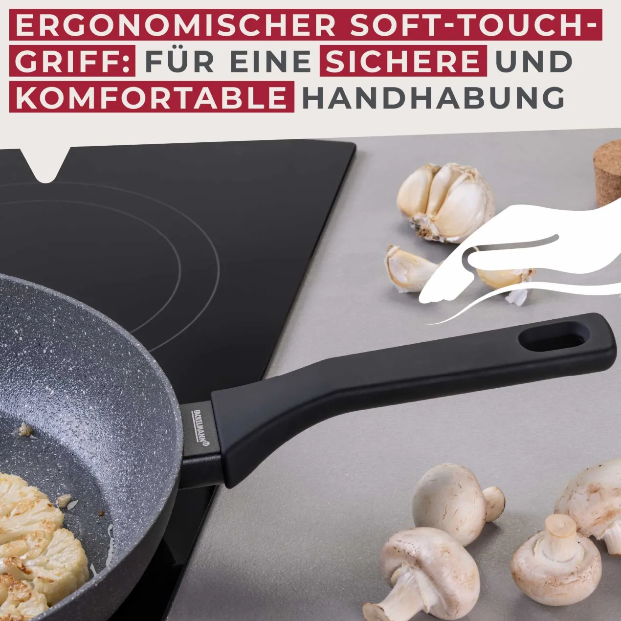 Bratpfannen-Set "Cosmo", Keramik, antihaft, Ø20+24cm, 2-tlg.