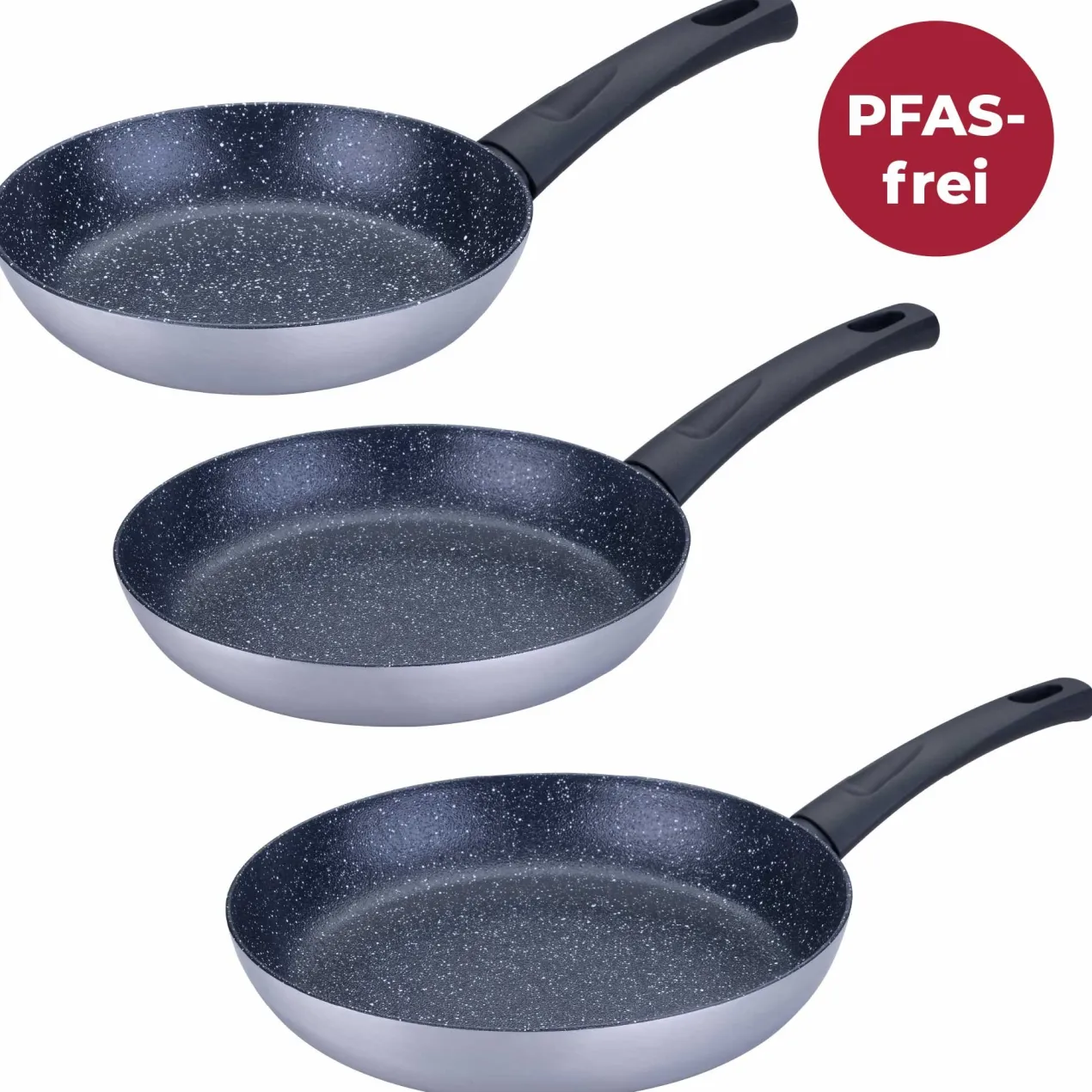 Bratpfannen-Set "Crisp", Keramik, antihaft, Ø20/24/28cm, 3-tlg.