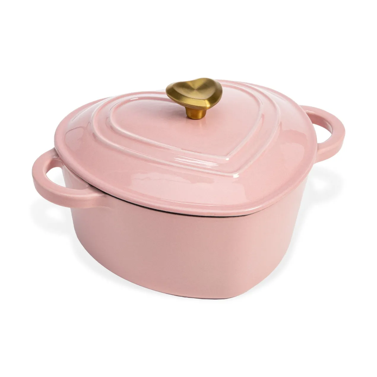 Bräter Herzform, rosa, 1,8L