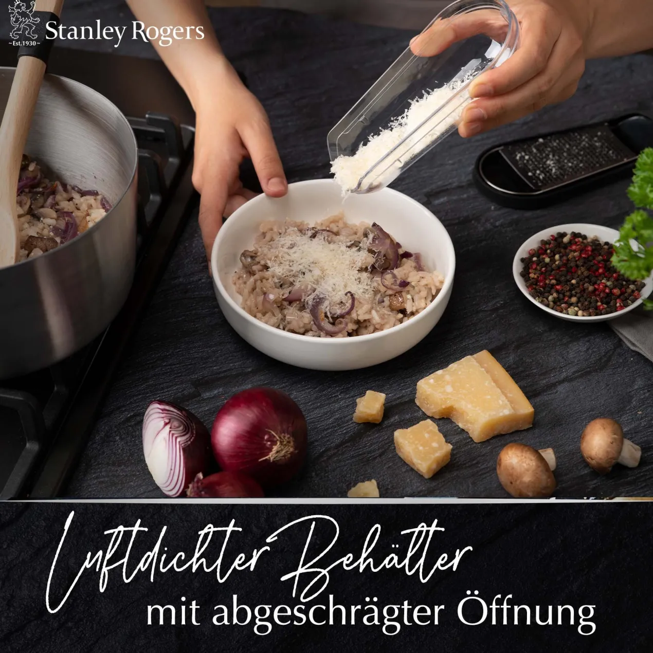 Exquisit Käsereibe mit Auffangschale