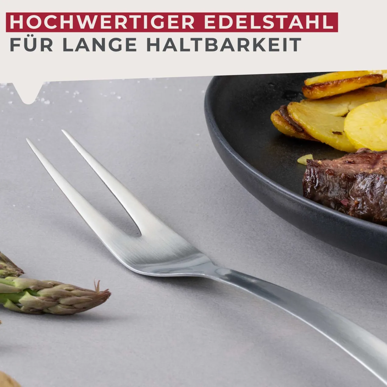 Fleischgabel Essential, Edelstahl