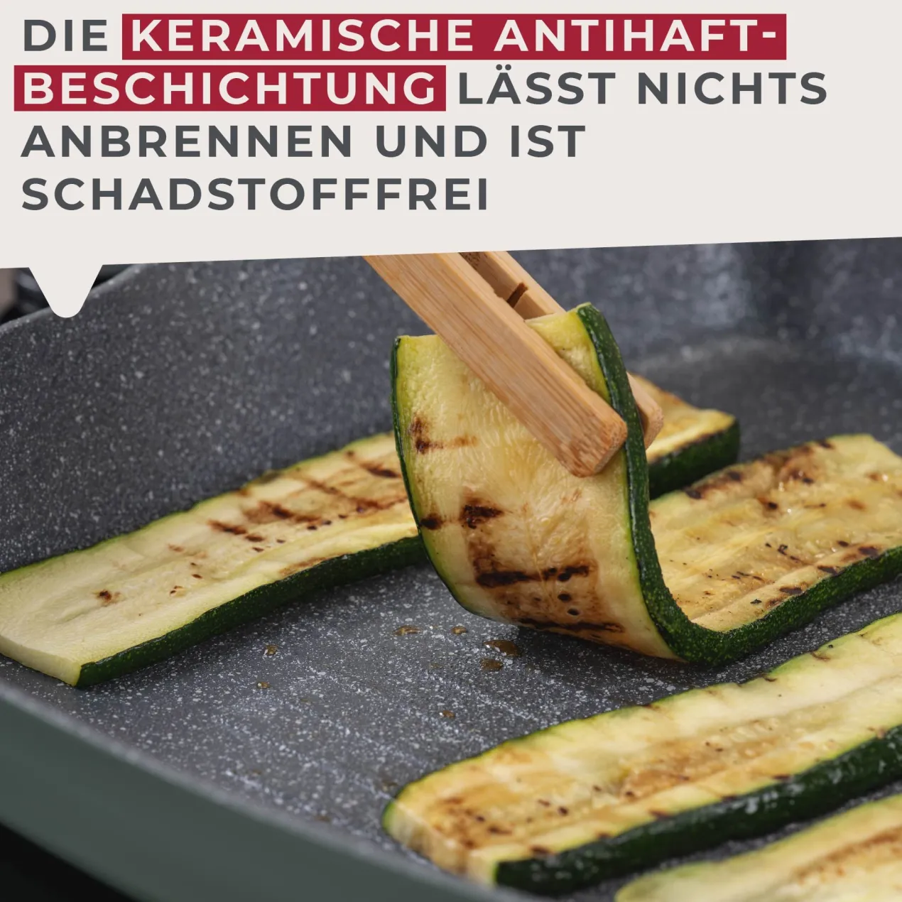 Grillpfanne Balance, Keramik, antihaft, Ø28cm