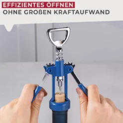 Hebelkorkenzieher Essential, blau