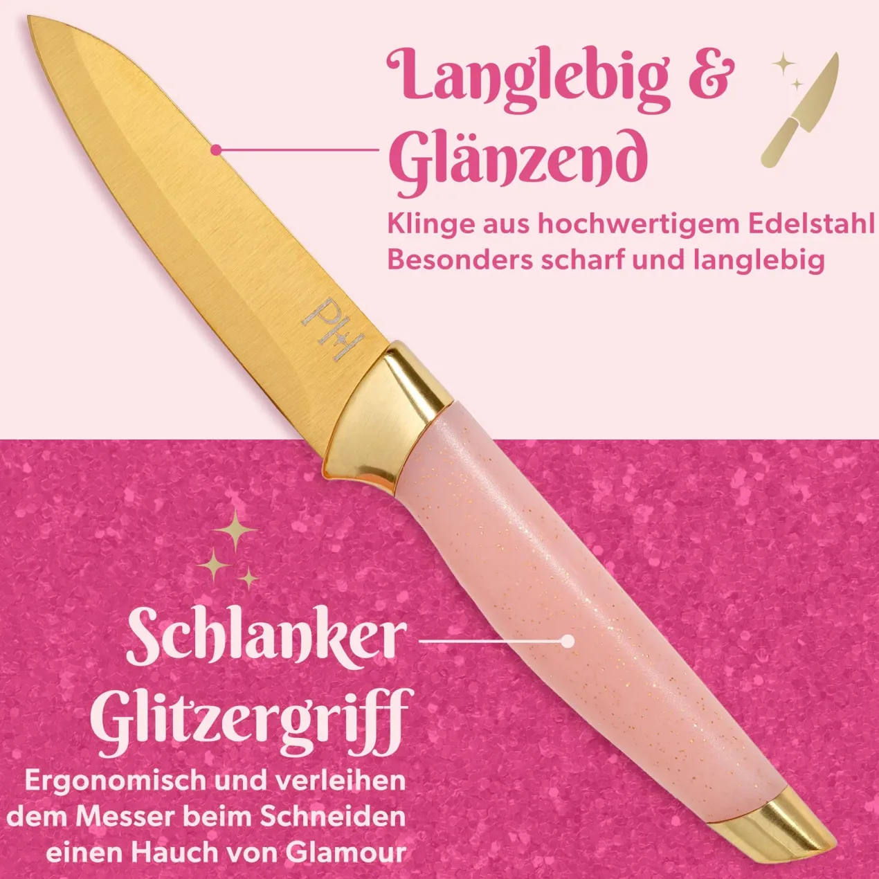 Küchenhelfer-Set inkl. Messer, Schere und Brett, 6-teilig