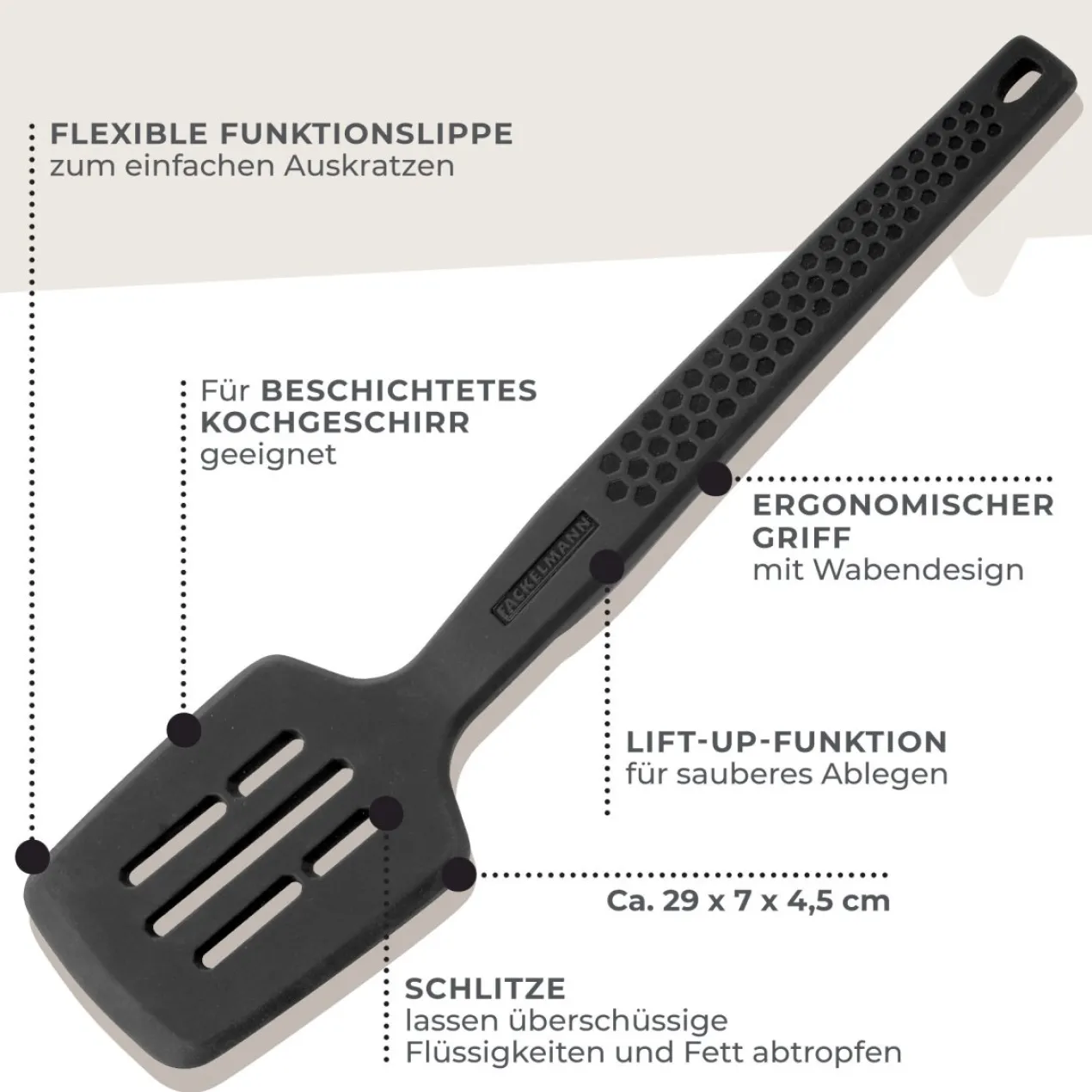 Küchenhelfer-Set "Statement", Silikon, 4-teilig