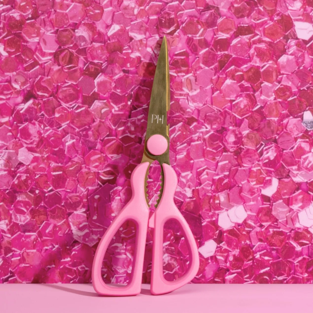 Küchenschere pink und gold