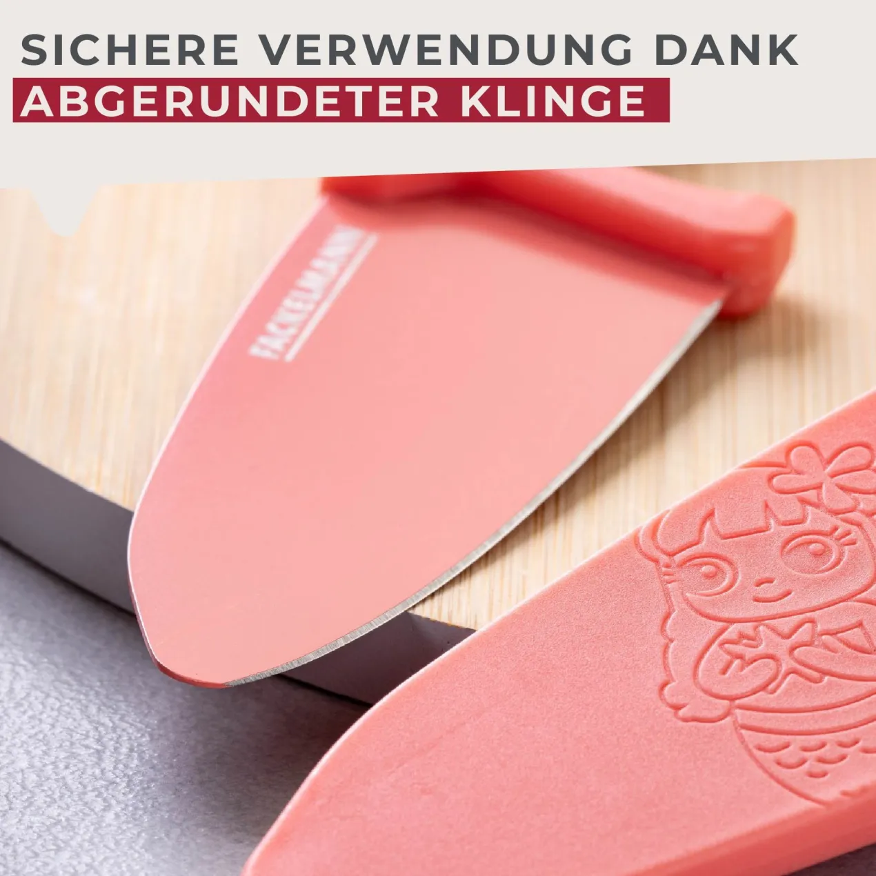 Kinderkochmesser mit Klingenschutz Mini Cooking, Meerjungfrau, 2-tlg.