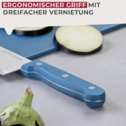 Kochmesser blau, 20cm Klinge