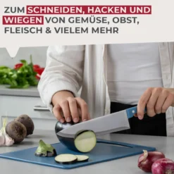 Kochmesser blau, 20cm Klinge