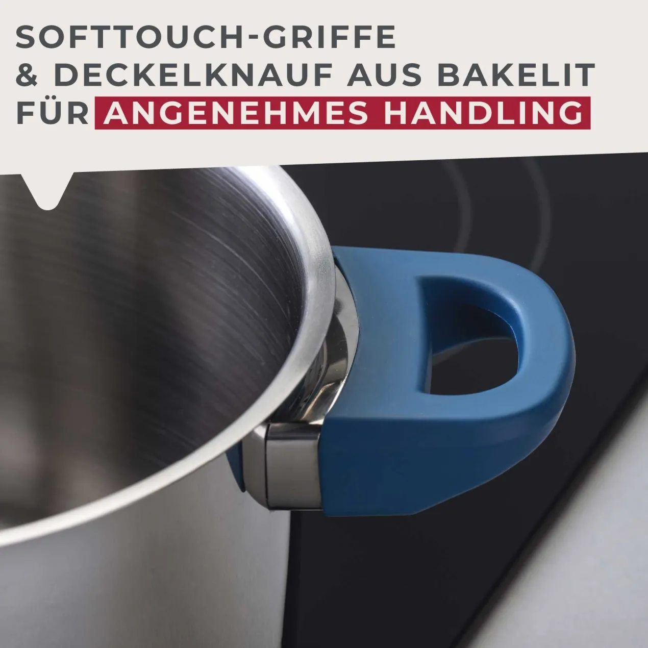 Kochtopf mit Deckel Essential, Ø14cm, blau