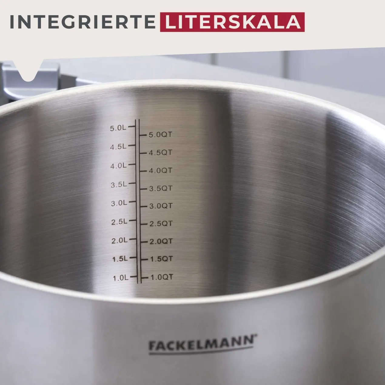 Kochtopf mit Deckel Essential, Ø24cm, 5,4L, blau