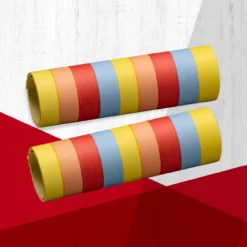 Luftschlangen, 4m, 2 Rollen mit je 9 Stk, FSC™-zertifiziertes Papier