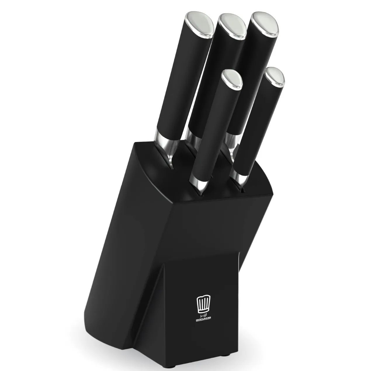 Messerblock, schwarz, 6-teilig