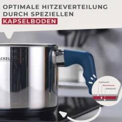 Milchtopf Essential , Ø14cm, blau
