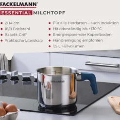 Milchtopf Essential , Ø14cm, blau