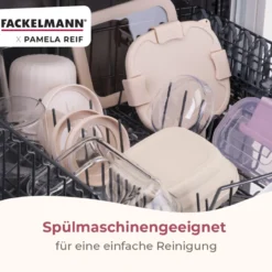 Pamela Reif Müsli to go Becher inkl. Löffel, 500ml, beige