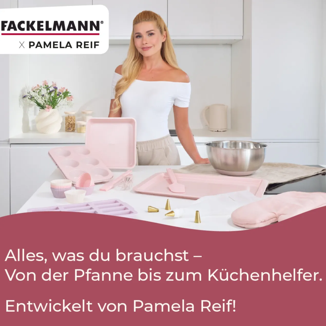 Pamela Reif Teigschaber Rosa, Silikon