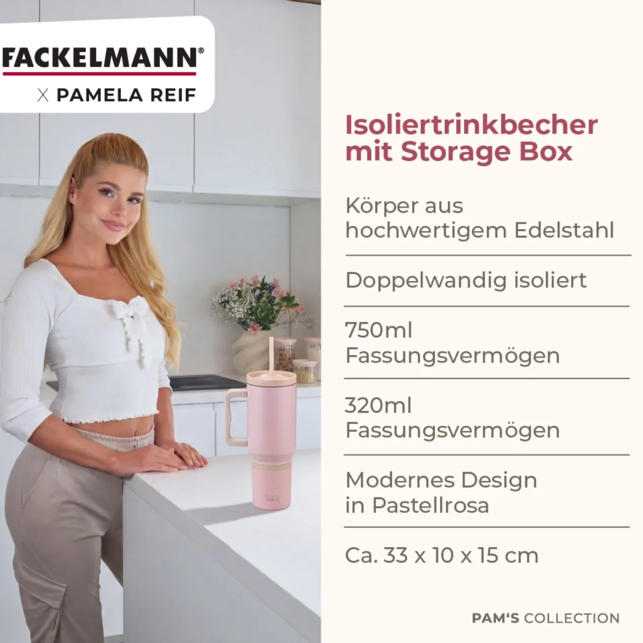 Pamela Reif Thermotrinkbecher, variable Größe