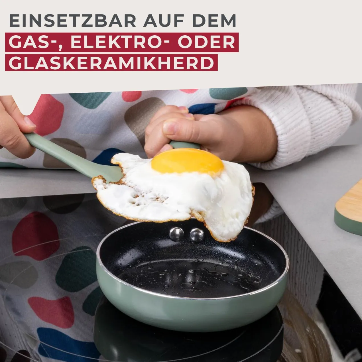 Pfanne Mini Cooking, grün, Ø12cm