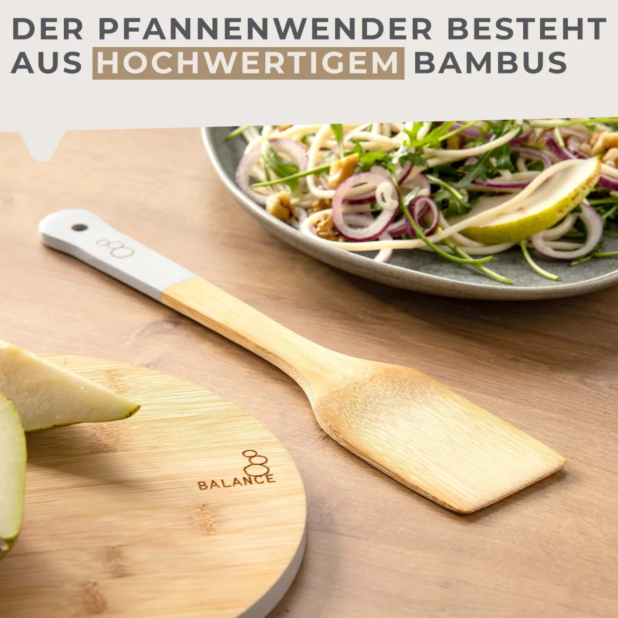 Pfannenwender Balance, Bambus