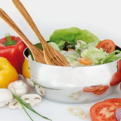 Salatbesteck Eco, 30cm, Olive