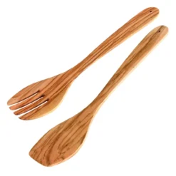 Salatbesteck Eco, 30cm, Olive