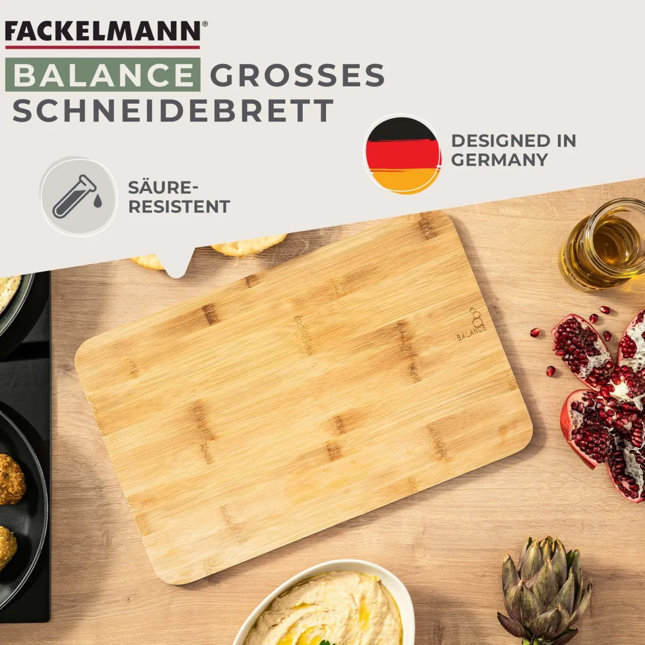 Schneidebrett Balance, 40x26cm, Bambus