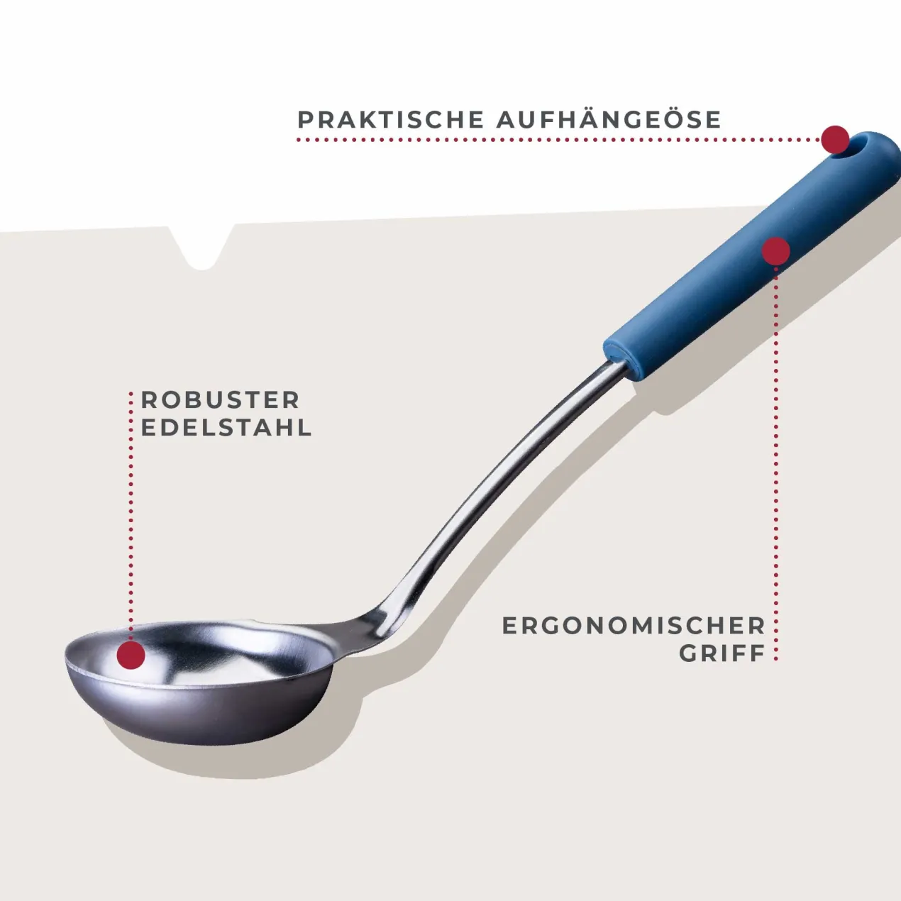 Schöpflöffel Essential, blau