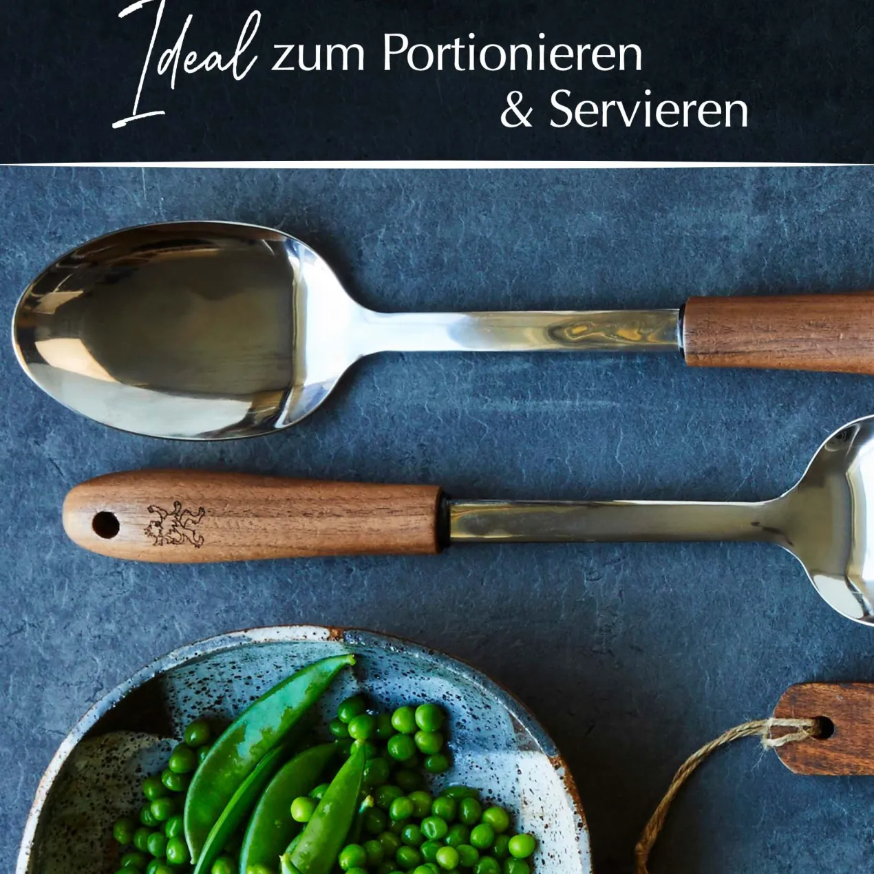 Servierlöffel Black Walnut, 32cm, Walnussholz