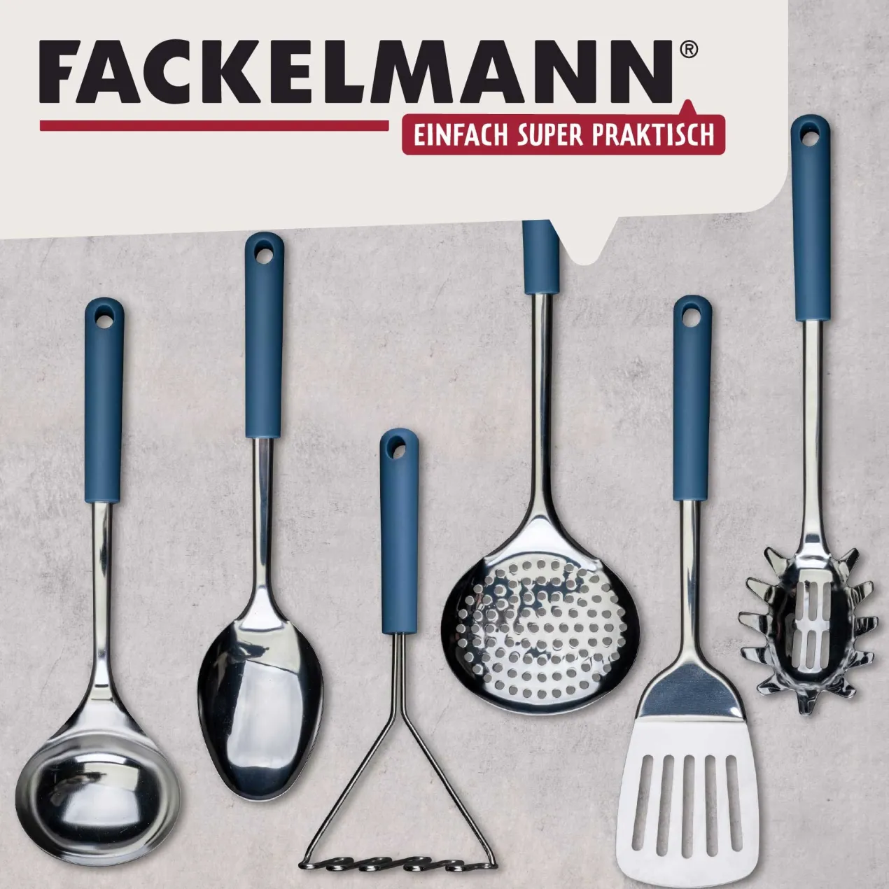 Servierlöffel Essential, blau