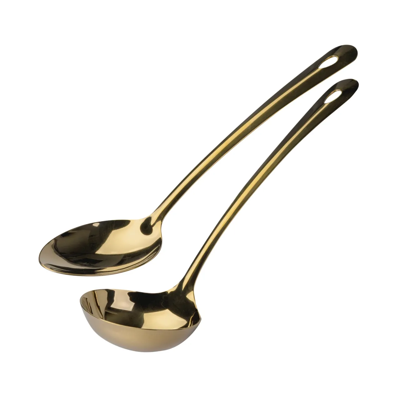 Set Schöpf- und Servierlöffel, gold, 2-tlg.