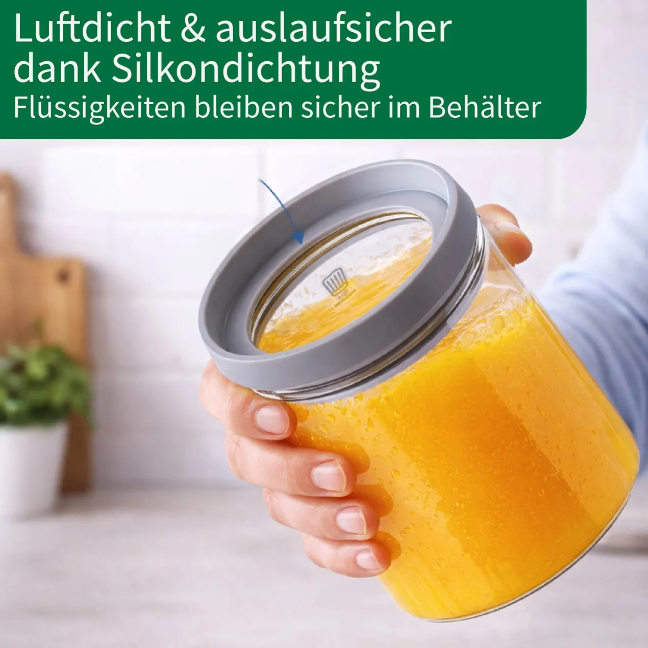 Set Vorratsdosen "Alles aus Glas", rund, 4-tlg.