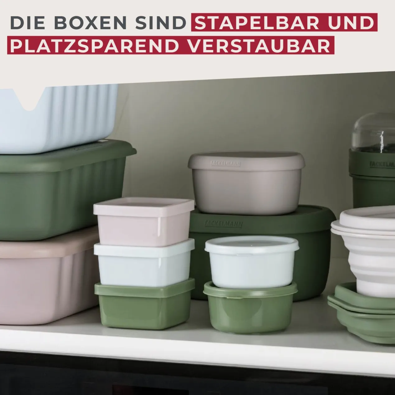 Snack Box Be The Move, eckig, 7x7cm, 3 Stk.