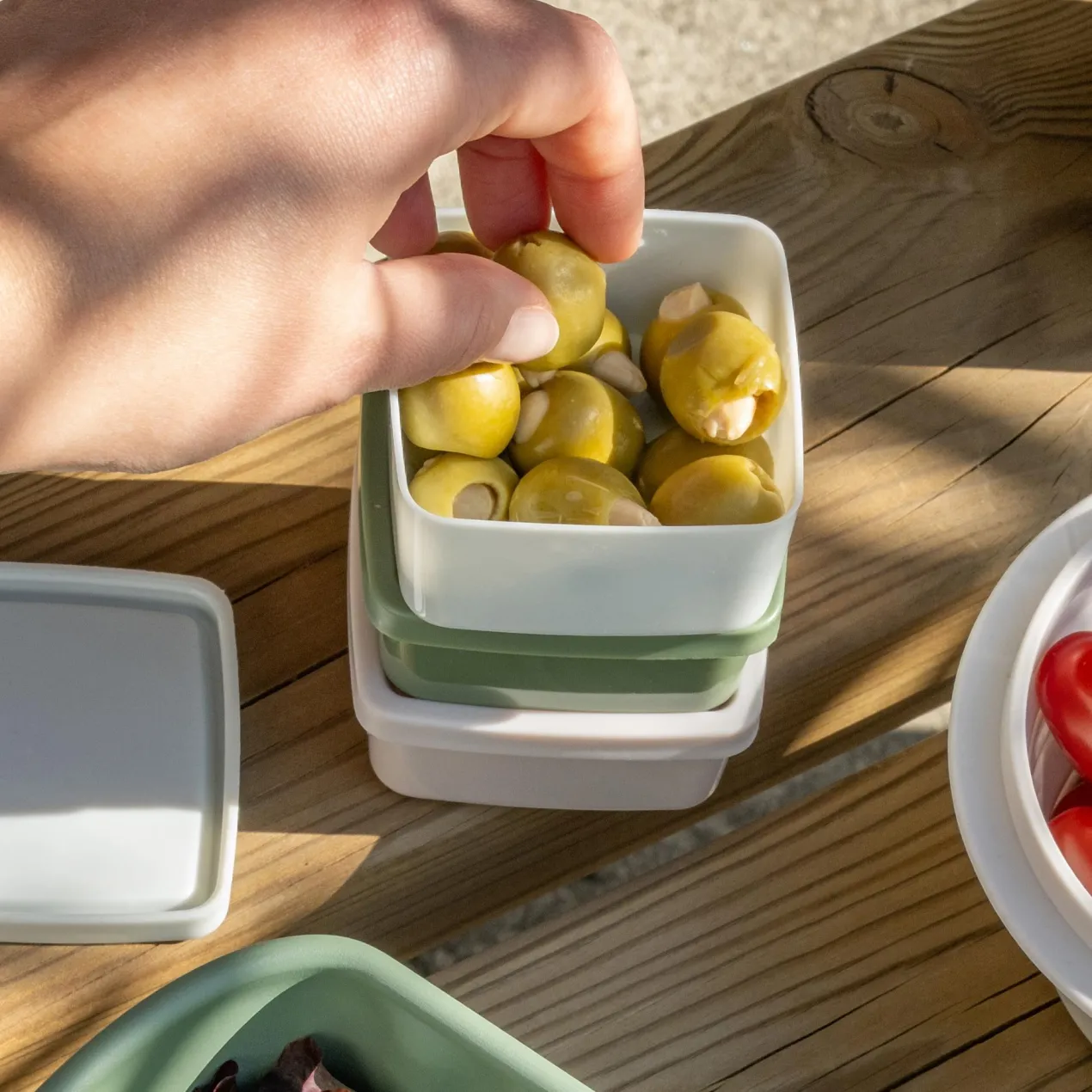Snack Box Be The Move, eckig, 7x7cm, 3 Stk.