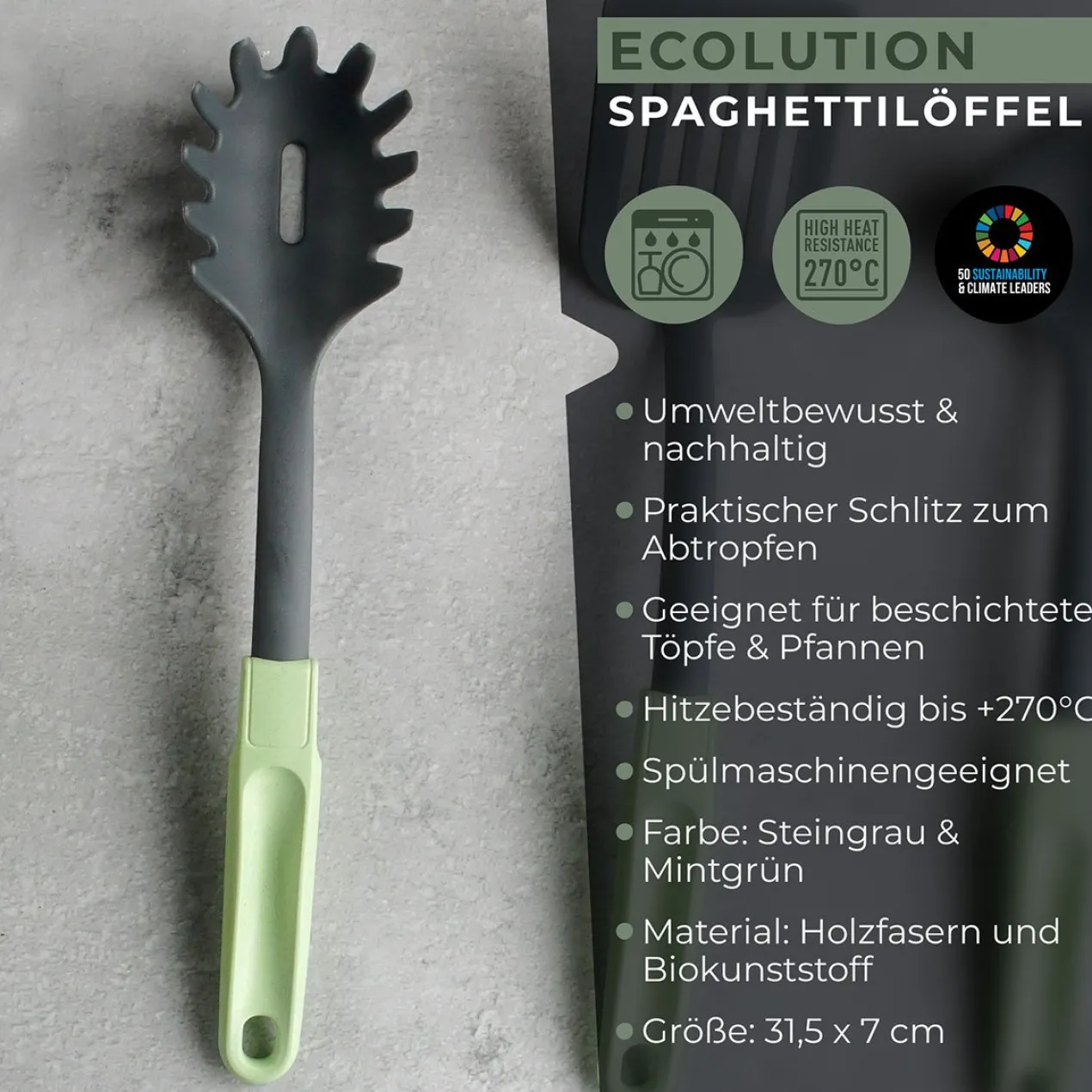 Spaghettilöffel Ecolution, 32cm