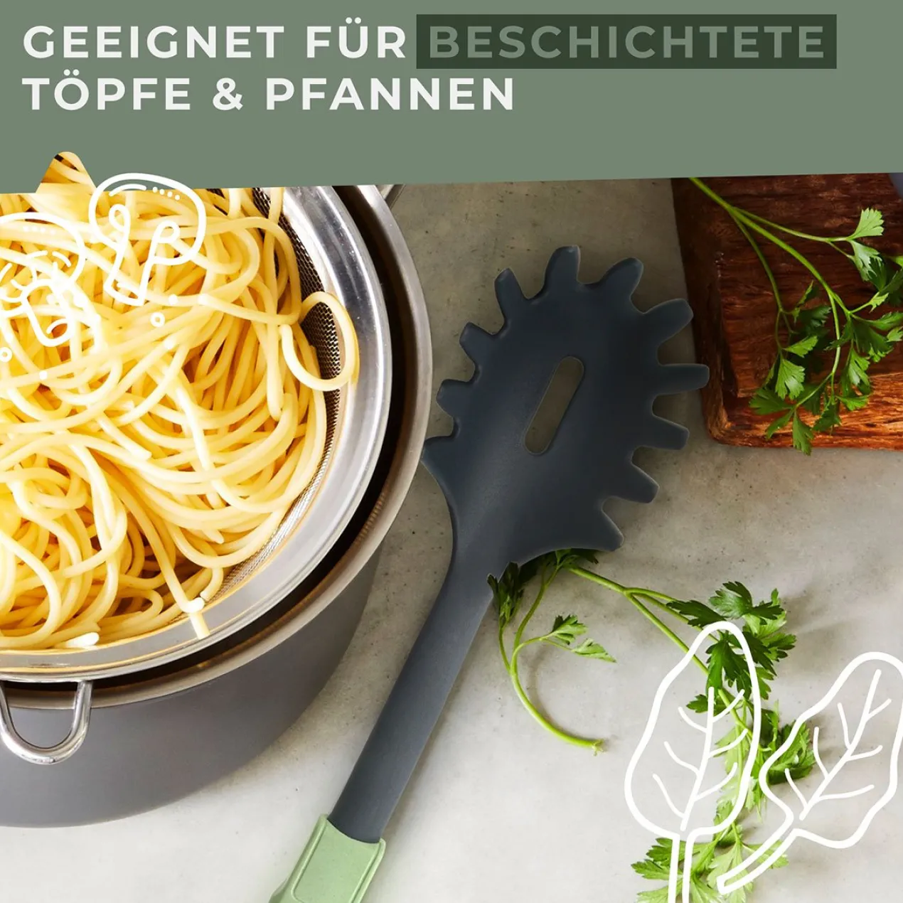 Spaghettilöffel Ecolution, 32cm