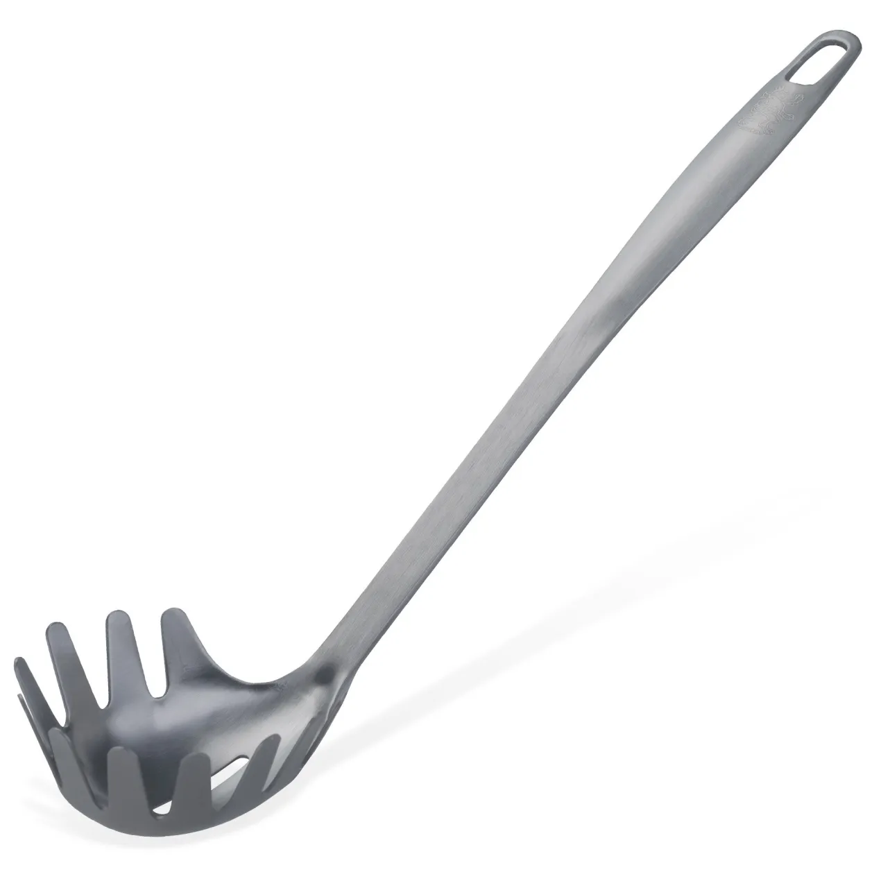 Spaghettilöffel Satin, schwarz, Edelstahl