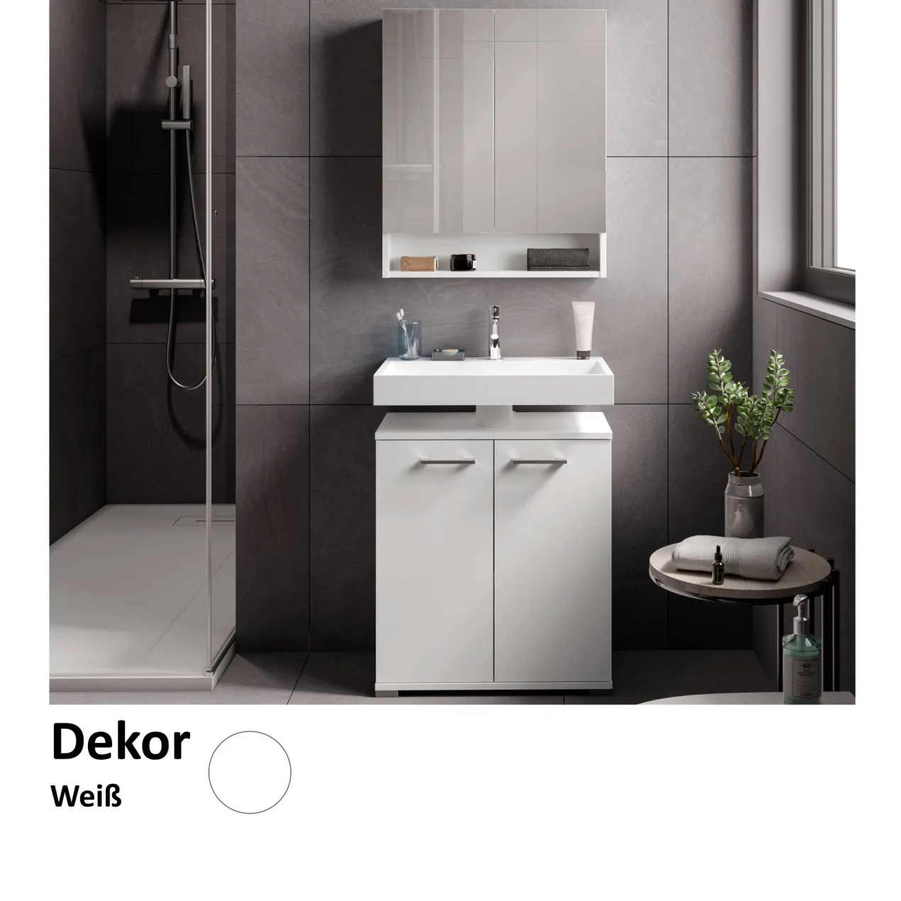 Spiegelschrank Easy, 60cm, weiß