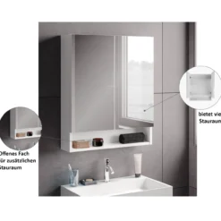 Spiegelschrank Easy, 60cm, weiß