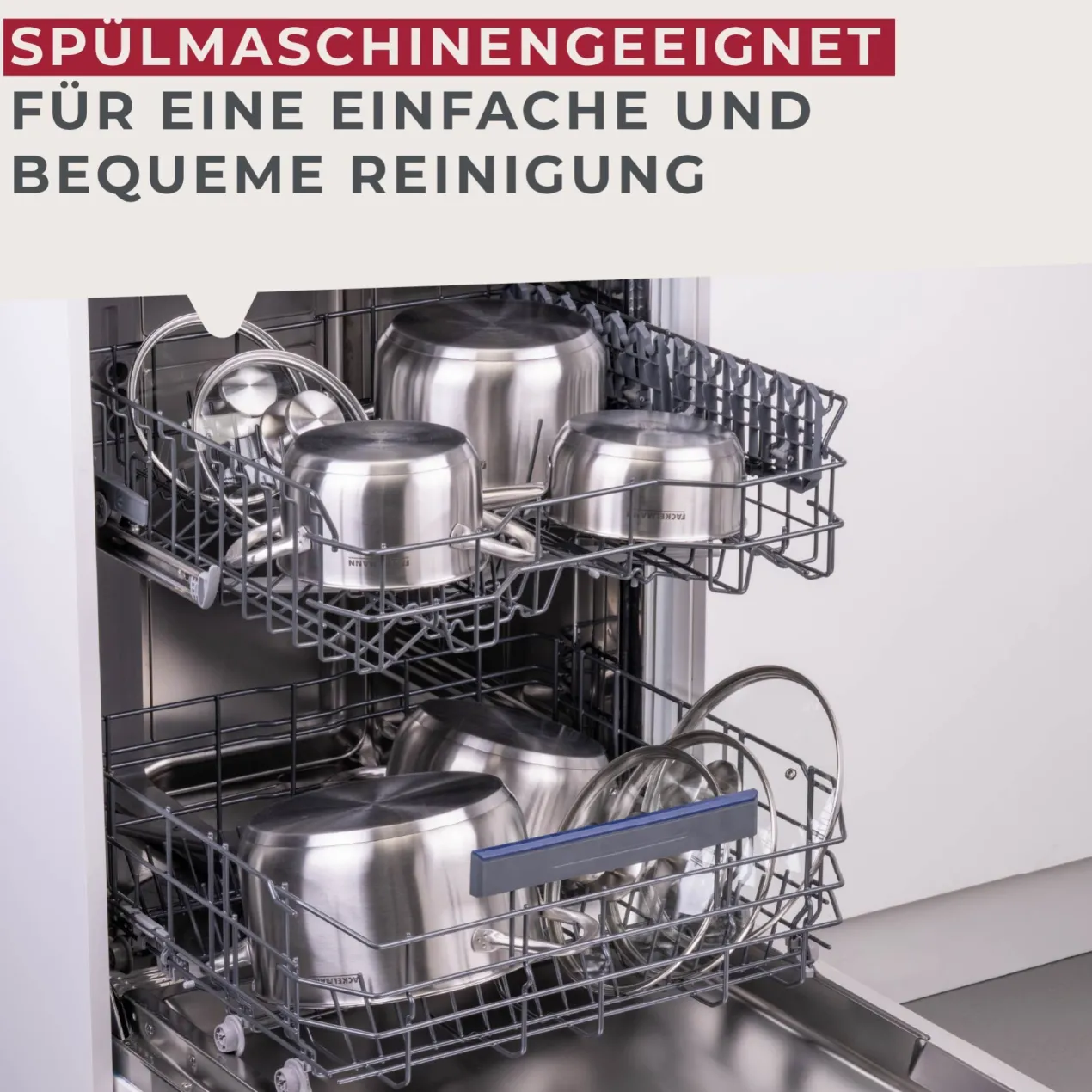 Stielkasserolle mit Deckel Ovalgriff, Ø16cm, Edelstahl