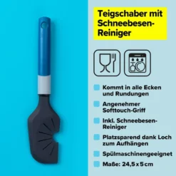 Teigschaber mit Schneebesenreiniger