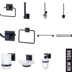 Toilettenpapierhalter NewYork Schwarz