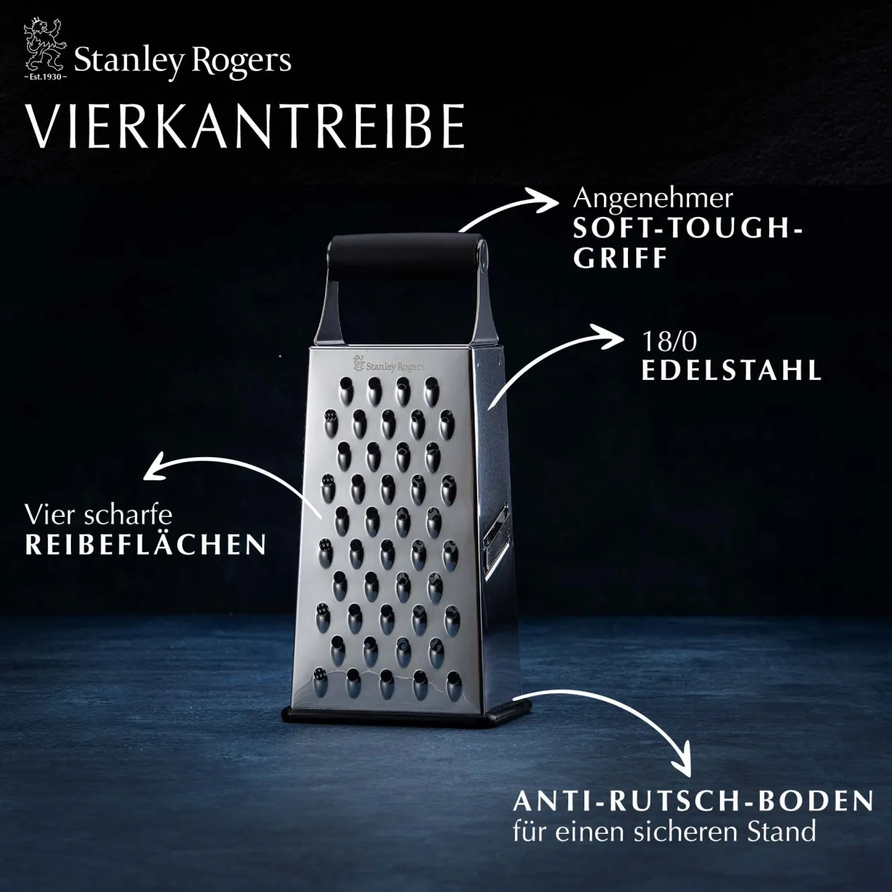 Vierkantreibe mit Anti-Rutsch Boden