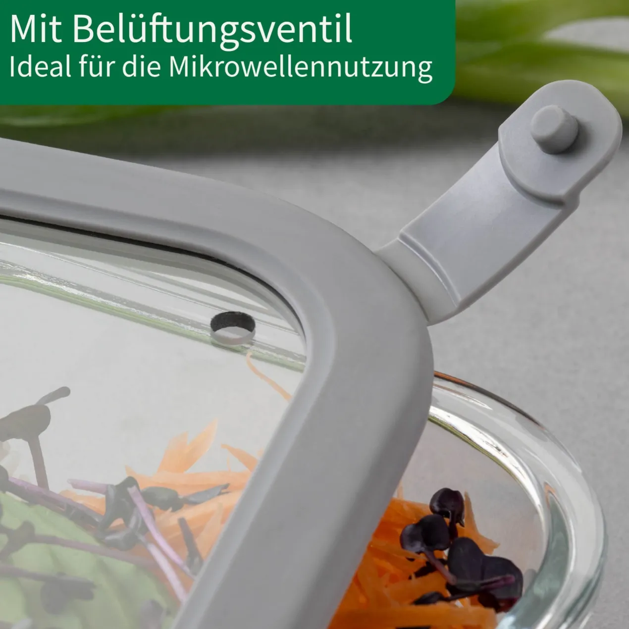 Vorratsdose Glas, eckig, 520ml