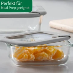 Vorratsdose Glas, eckig, 370ml