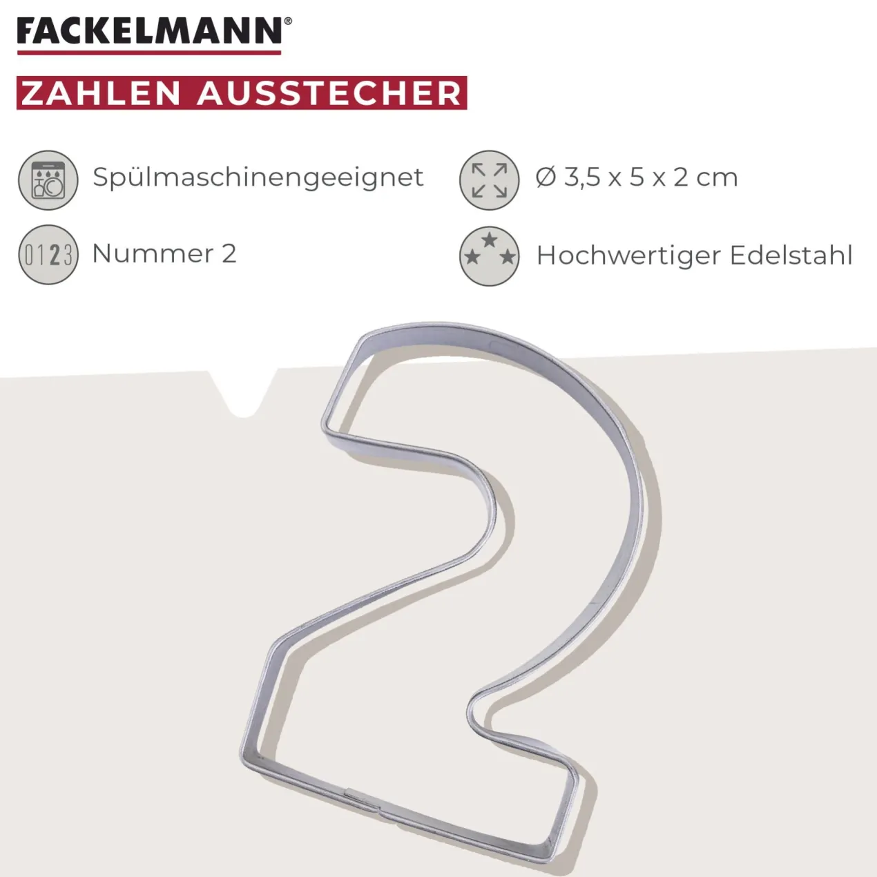 Zahlen-Ausstecher Nr. 2